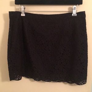 Black Double Lined TALULA Mini Skirt